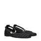 Max Mara Black Leather Ballet Flats
