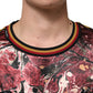 Dolce & Gabbana Multicolor Polyester Marble Print Oversize T-shirt