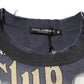 Dolce & Gabbana Palermo Jazz Club Linen Crew Neck Men T-shirt