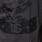 Dolce & Gabbana Black Charcoal DG Logo V-Neck Men T-shirt