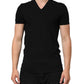 Dolce & Gabbana Black Cotton Slim Fit Men V-Neck Shirt T-shirt