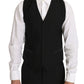 Gilet formale slim fit nero elegante