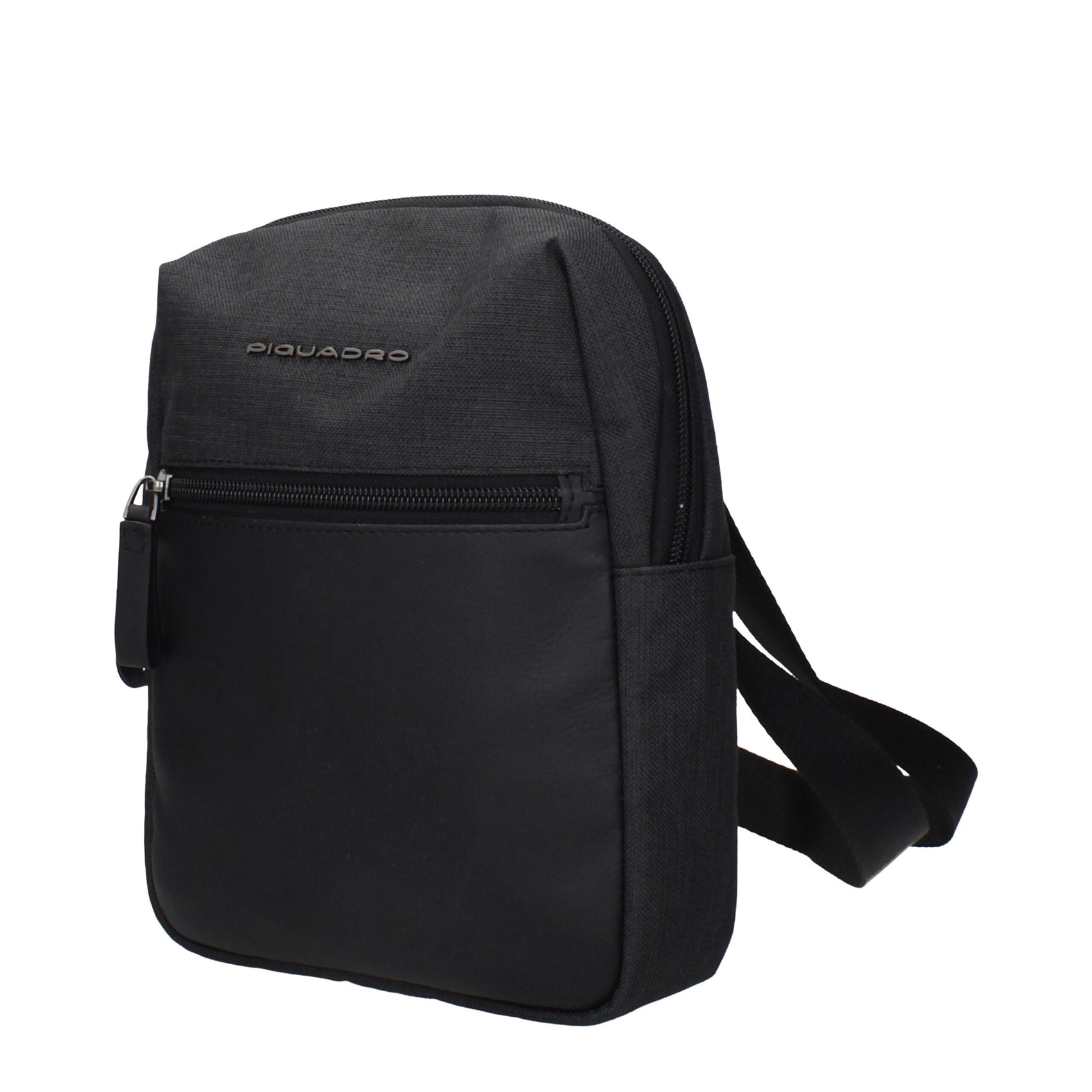 Piquadro Black Fabric Crossbody Bags