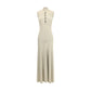 Self-Portrait Lurex knit long Dress