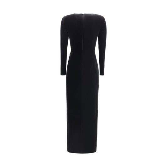 Self-Portrait Embellished velvet midi Dress