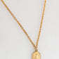 Dolce & Gabbana Gold Medallion Metal Chain Charm Men Pendant Necklace