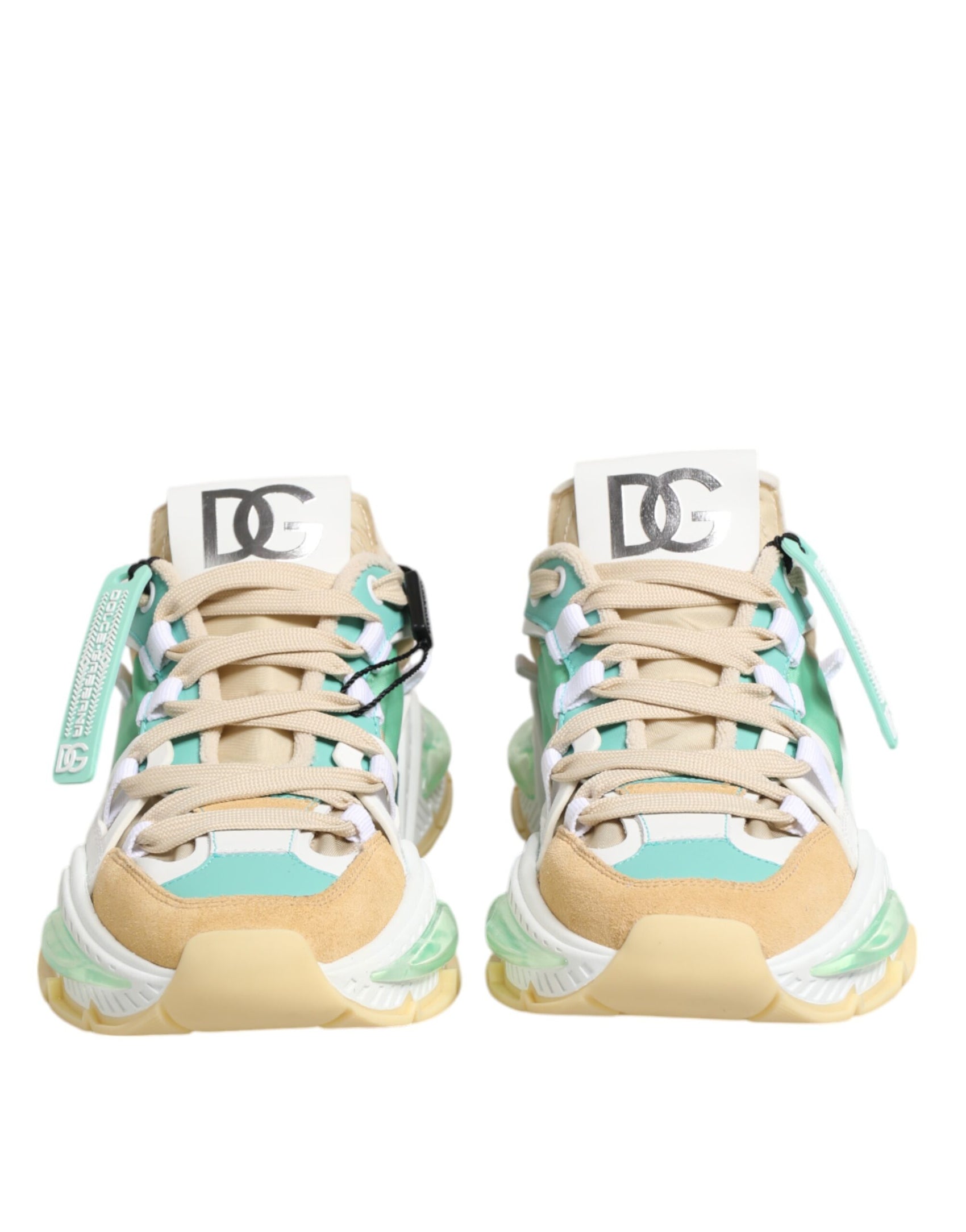 Dolce & Gabbana Multicolor Leather Airmaster Low Top Sneakers Shoes