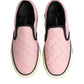 Dolce & Gabbana Pink Quilted Nylon Slip-On Sneaker Shoes