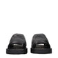 Burberry Black Leather Slippers Sandals