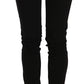John Galliano Black Mid Waist Slim Fit Skinny Denim Casual Pants Jeans