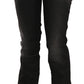 John Galliano Black Washed Mid Waist Regular Leg Skinny Denim Jeans