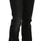 John Galliano Black Washed Mid Waist Regular Leg Skinny Denim Jeans