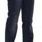 John Galliano Blue Washed Mid Waist Flared Denim Casual Pants Jeans