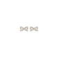 Self-Portrait GOLD CRYSTAL BOW EARRINGS