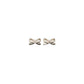 Self-Portrait GOLD CRYSTAL BOW EARRINGS