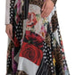 Dolce & Gabbana Multicolor Patchwork Floral Leopard Dress