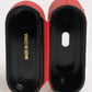 Dolce & Gabbana Red White Silicone Embossed Logo Accessory Airpods Case