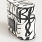 Dolce & Gabbana Black White Leather Monogram Print Logo Holder Airpods Case
