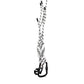 Dolce & Gabbana Black White Polyester Tape String DG Logo Keychain Keyring