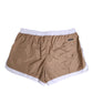 Dolce & Gabbana Brown White Polyester Re-Edition Shorts Swimwear