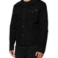 Dolce & Gabbana Black Cotton Denim Stretch Giubbotto Jacket