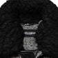 Dolce & Gabbana Gray Wool Herringbone Shearling Collar Bomber Jacket