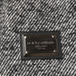 Dolce & Gabbana Gray Wool Herringbone Shearling Collar Bomber Jacket