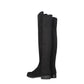 Stuart Weitzman Black Leather Over The Knee