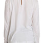 Dolce & Gabbana White Cotton Longsleeve Collared Blouse
