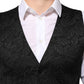 Dolce & Gabbana Black 3 Piece Brocade Jacquard Suit MARTINI