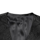 Dolce & Gabbana Black 3 Piece Brocade Jacquard Suit MARTINI