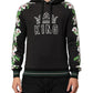 Dolce & Gabbana KING Black Orchid Floral Crown Logo Hoodie Sweater