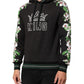 Dolce & Gabbana KING Black Orchid Floral Crown Logo Hoodie Sweater