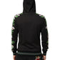 Dolce & Gabbana KING Black Orchid Floral Crown Logo Hoodie Sweater