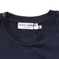 Dolce & Gabbana Dark Blue Cotton DG Logo Print Men’s Top T-shirt