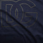 Dolce & Gabbana Dark Blue Cotton DG Logo Print Men’s Top T-shirt