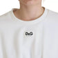 Dolce & Gabbana White Cotton Corset Stretch Top  T-shirt