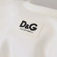 Dolce & Gabbana White Cotton Corset Stretch Top  T-shirt