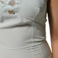 Dolce & Gabbana Light Blue Silk Lace Midi Bodycon Slip Dress