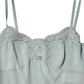 Dolce & Gabbana Light Blue Silk Lace Midi Bodycon Slip Dress
