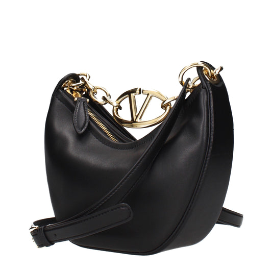 Valentino Garavani Black Leather Handbags