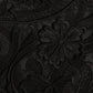 Dolce & Gabbana Black Silk Lace Trim Long Sleeves Blouse Top