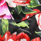 Dolce & Gabbana Black Floral Fiori Pittorici Mini Bodycon Dress
