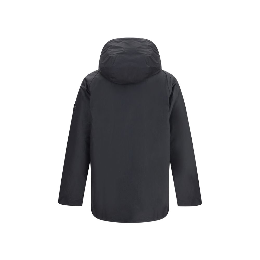 Barbour International Black Cotton Parka