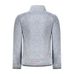 Norway 1963 Blue Polyester Men Sweater With Pockets and Zipper Detail