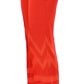Versace Collection Red Pants Cropped 3/4 Short Nude Capri Pants