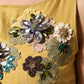 Dolce & Gabbana Yellow Silk Floral Embroidered Maxi Dress