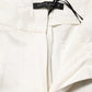 Brian Dales White Viscose Linen Wide Leg Palazzo Womens Pants