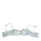 Dolce & Gabbana Light Blue Silk Semi-Padded Balconette Underwear