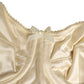 Dolce & Gabbana Cream Satin Blend Balconette Bra Underwear
